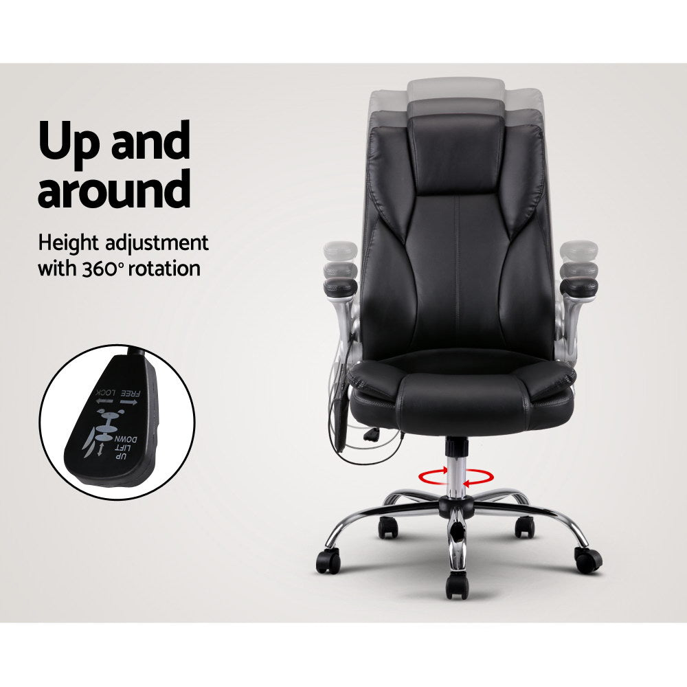 Artiss 8 Point PU Leather Massage Office Chair