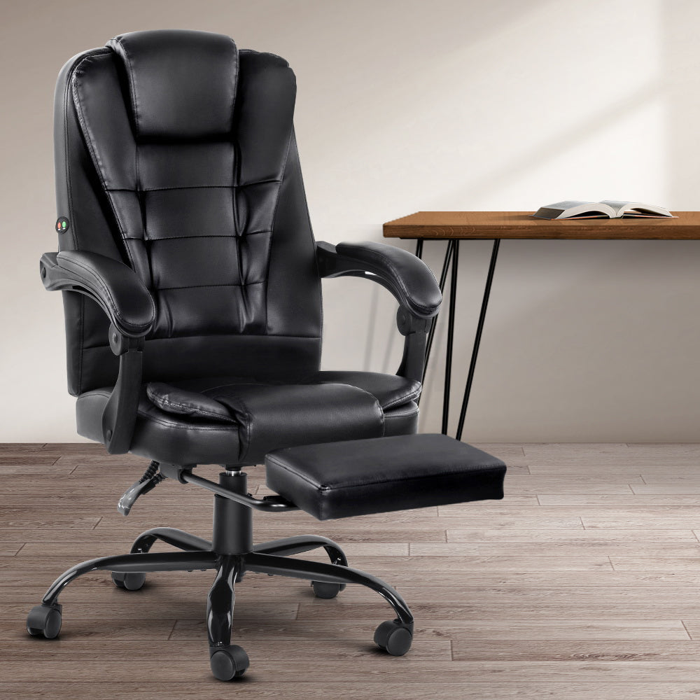 Artiss Ergonomic Massage Office Chair with Footrest