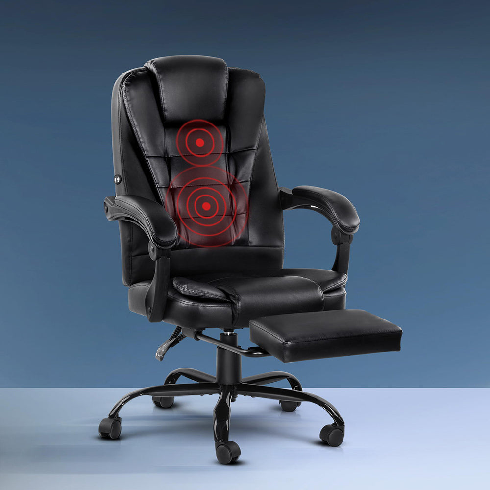 Artiss Ergonomic Massage Office Chair with Footrest