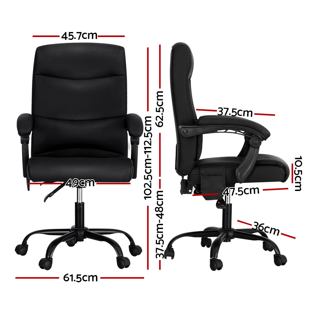 Artiss Premium Massage Office Chair - Black  
Enhance your workday with comfort.