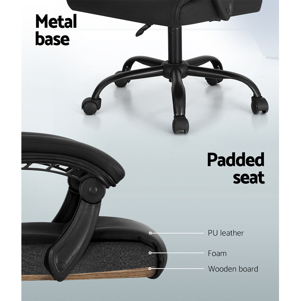 Artiss Premium Massage Office Chair - Black  
Enhance your workday with comfort.