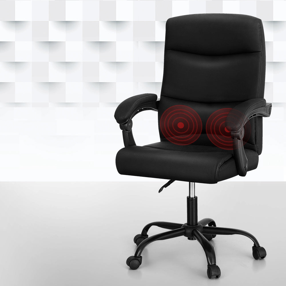 Artiss Premium Massage Office Chair - Black  
Enhance your workday with comfort.