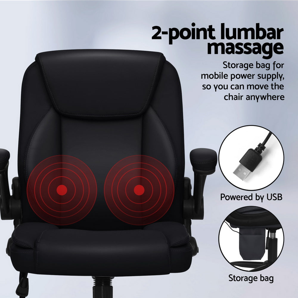 Artiss Mid Back Massage Office Chair