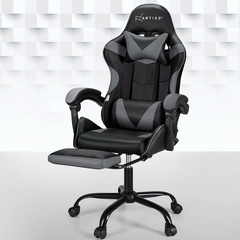 Artiss Cyan Massage Gaming Office Chair