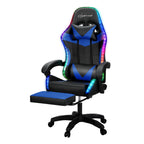 Artiss 6 Point Massage Gaming Chair with LED Footrest