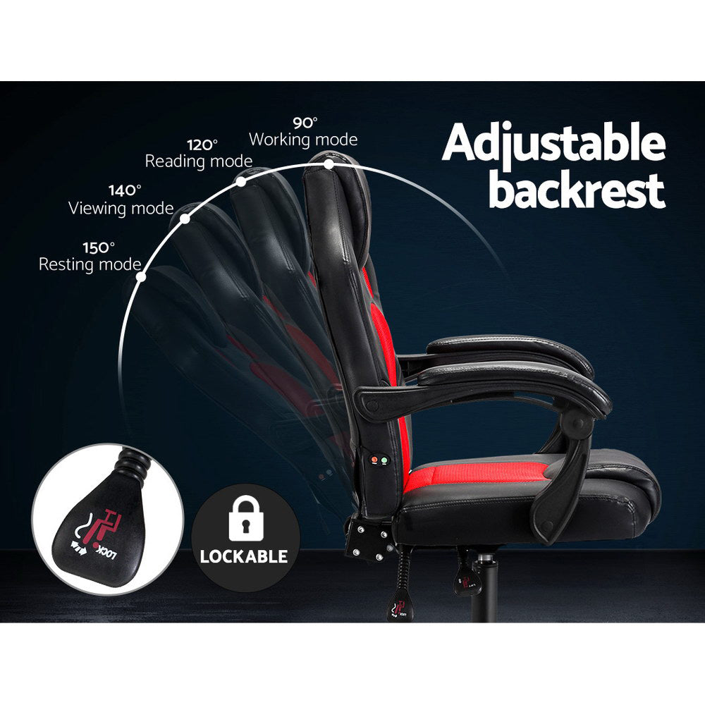 Artiss Khir Ergonomic Massage Gaming Chair