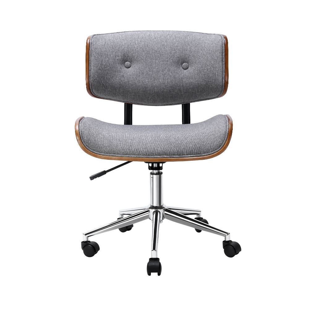 Artiss Grey Wooden Office Chair