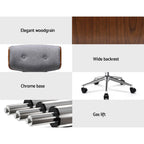 Artiss Grey Wooden Office Chair