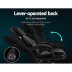 Artiss Black Leather Reclining Executive Chair