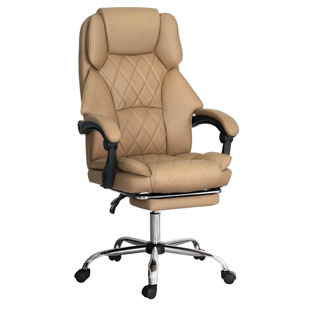 Artiss Espresso Leather Executive Office Chair