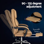 Artiss Espresso Leather Executive Office Chair