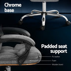 Artiss Executive Grey Reclining Office Chair