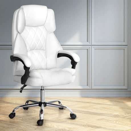 Artiss Executive Leather Recliner Office Chair