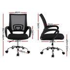 Artiss Mid Back Mesh Office Chair - Black