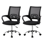 Artiss Mid Back Mesh Office Chair - Black
