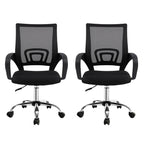 Artiss Mid Back Mesh Office Chair - Black
