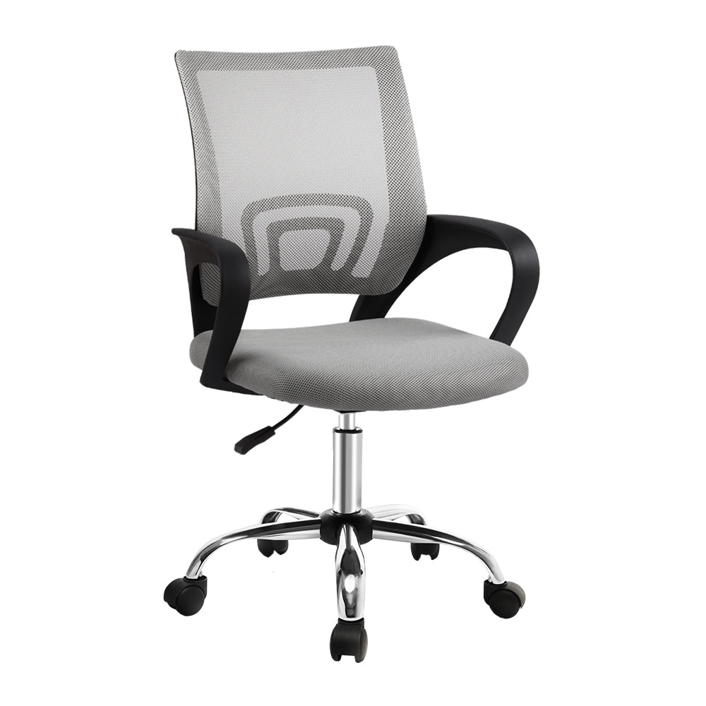 Artiss Mid Back Mesh Office Chair - Grey