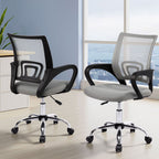 Artiss Grey Mid Back Mesh Office Chair