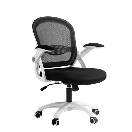 Artiss Black Mid Back Mesh Office Chair