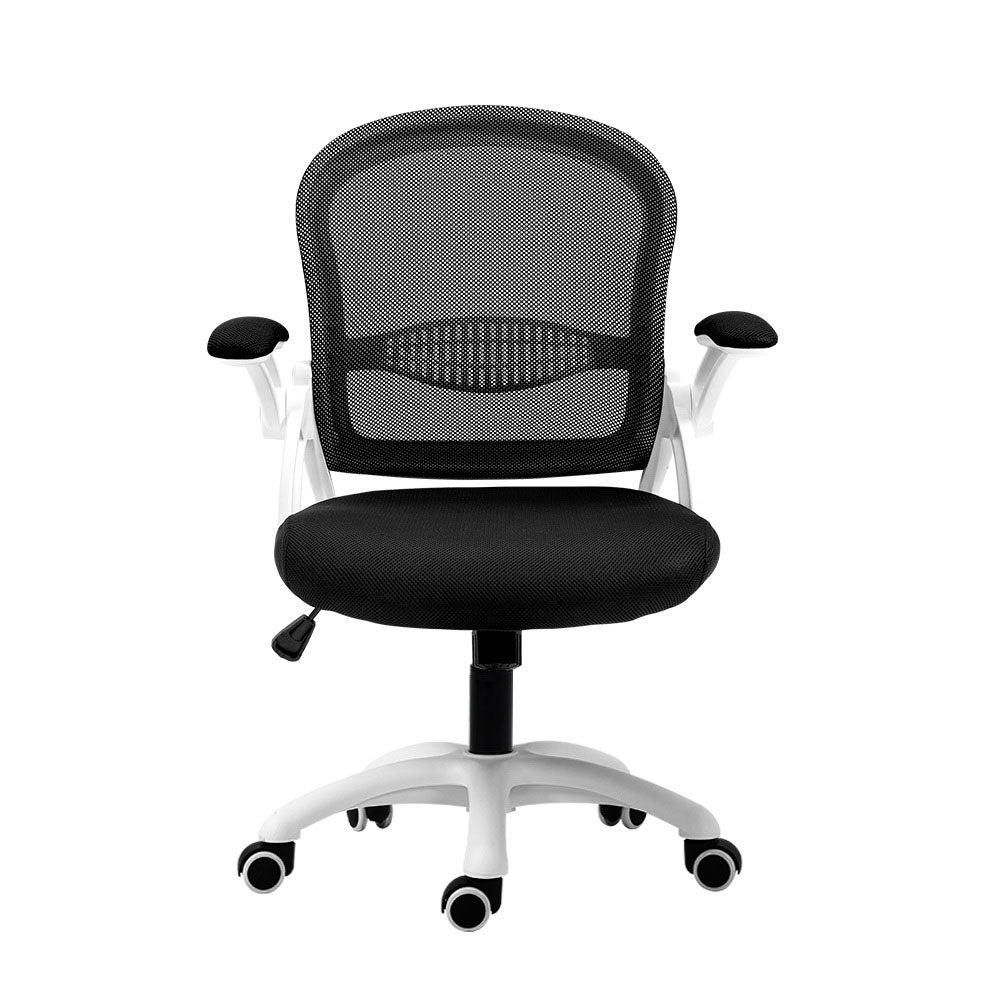 Artiss Black Mid Back Mesh Office Chair
