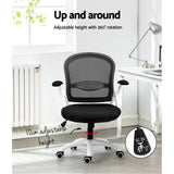 Artiss Black Mid Back Mesh Office Chair