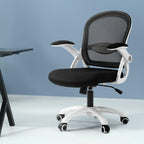 Artiss Black Mid Back Mesh Office Chair