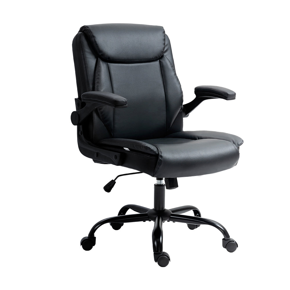 Artiss Black Mid Back Executive Office Chair
