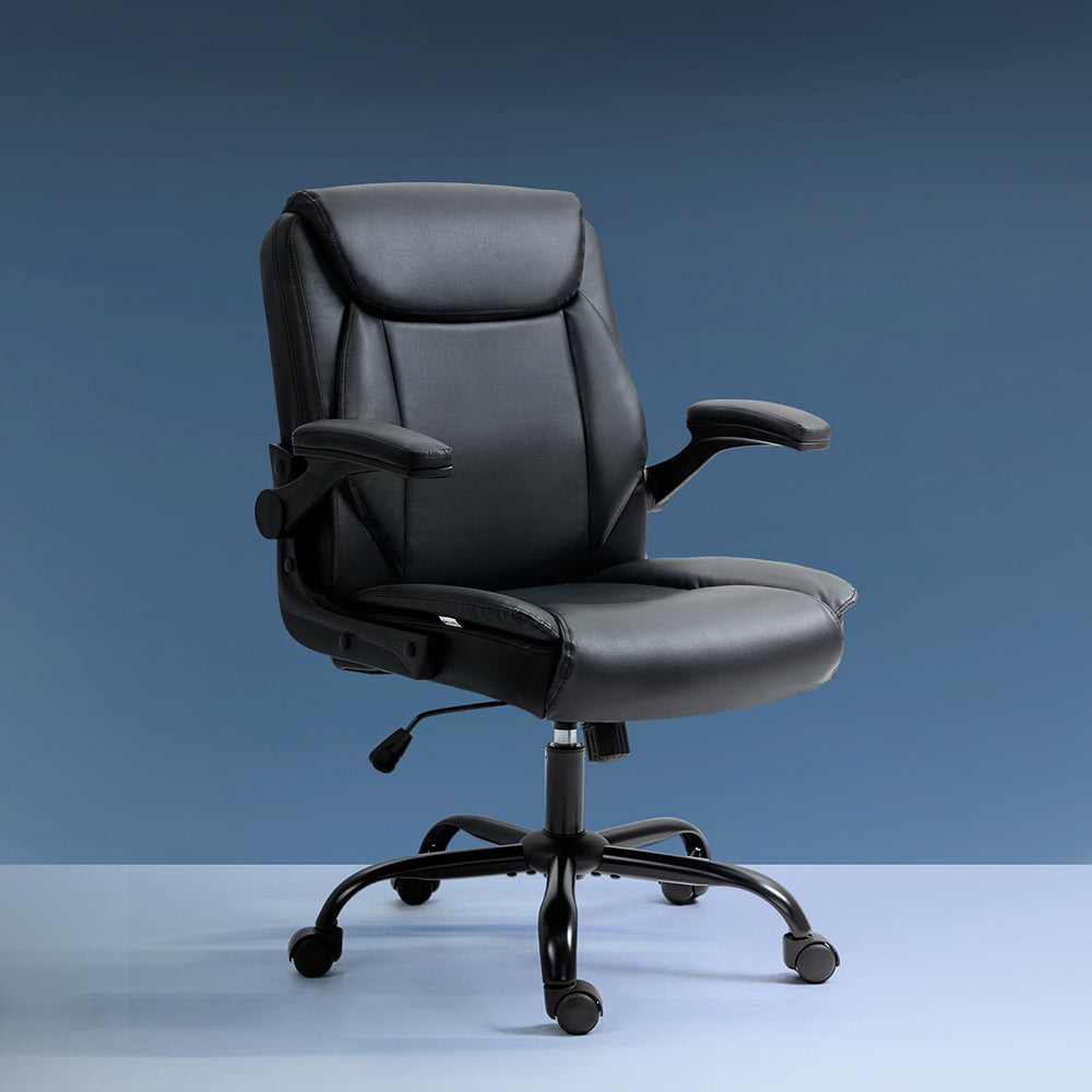 Artiss Black Mid Back Executive Office Chair