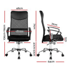 Artiss High Back Mesh Office Chair - Black
