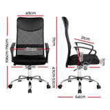 Artiss High Back Mesh Office Chair - Black