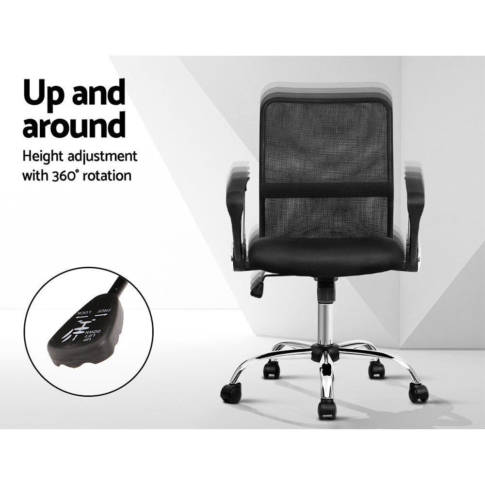 Artiss Mid Back Mesh Office Chair