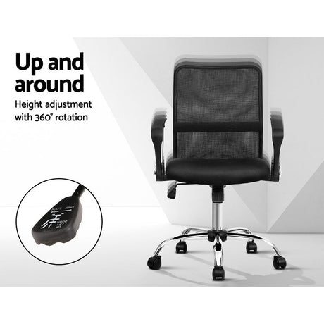 Artiss Mid Back Mesh Office Chair