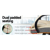 Artiss Beige Leather Executive Office Chair