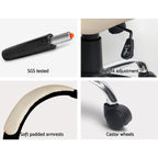 Artiss Beige Leather Executive Office Chair