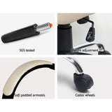 Artiss Beige Leather Executive Office Chair