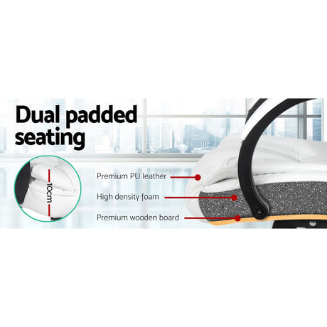 Artiss Executive Leather Office Chair - White