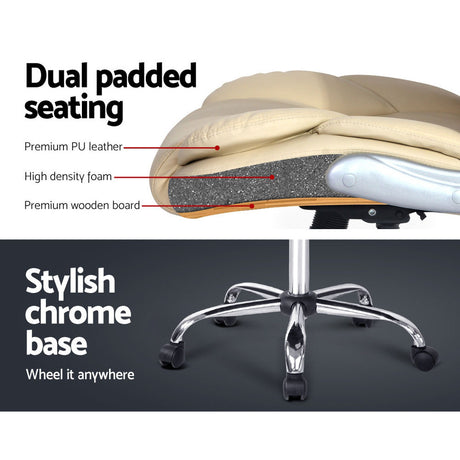 Artiss Executive Leather Office Chair - Beige