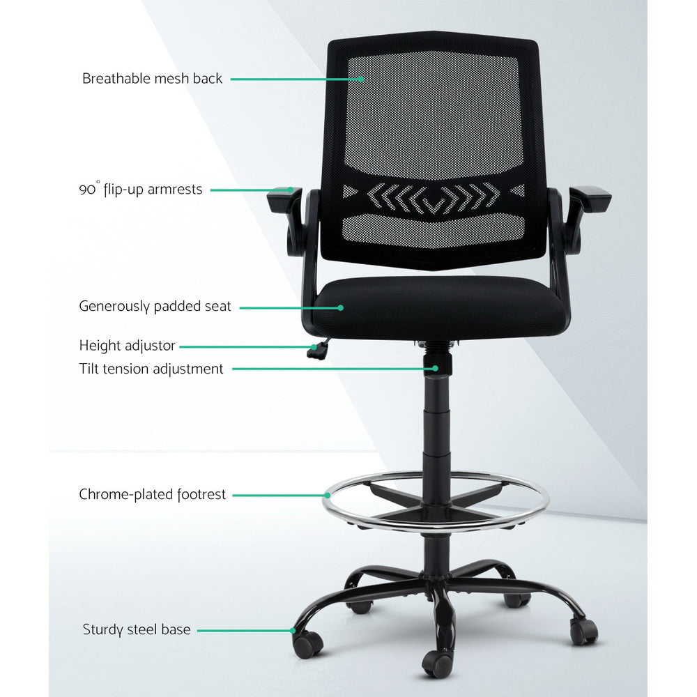 Artiss Drafting Stool - Mesh Office Chair