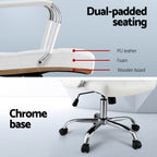 Artiss PU Leather Mid-Back Office Chair