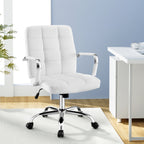 Artiss PU Leather Mid-Back Office Chair