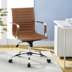 Artiss Mid Back PU Leather Office Chair