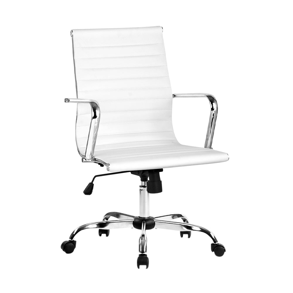 Artiss Mid Back PU Leather Office Chair