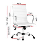 Artiss Mid Back PU Leather Office Chair