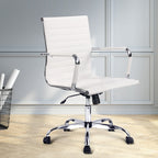 Artiss Mid Back PU Leather Office Chair