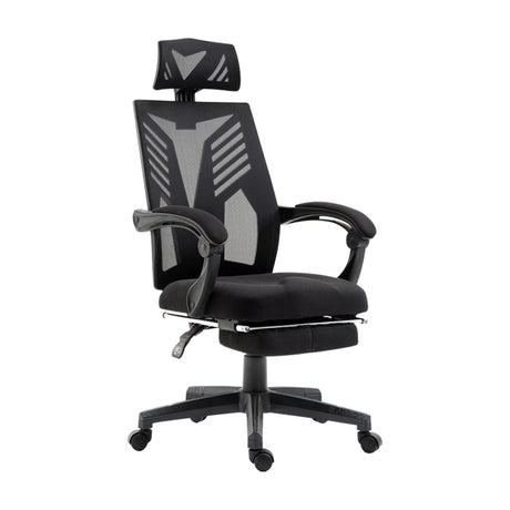Artiss Matrix Black Mesh Office Chair Recliner