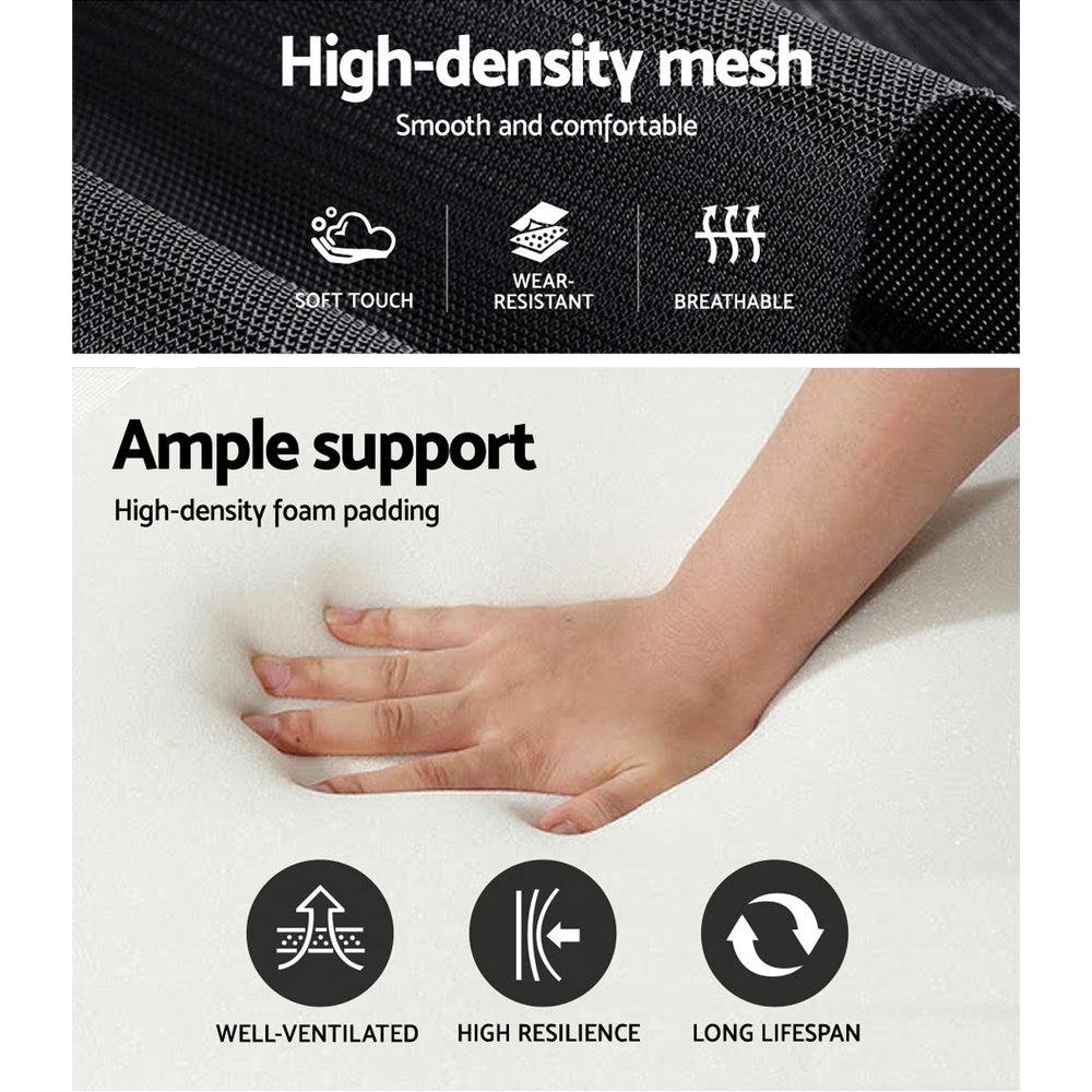 Artiss Matrix Black Mesh Office Chair Recliner