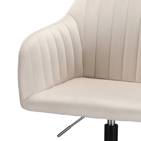 Artiss Velvet Office Chair - Cream
