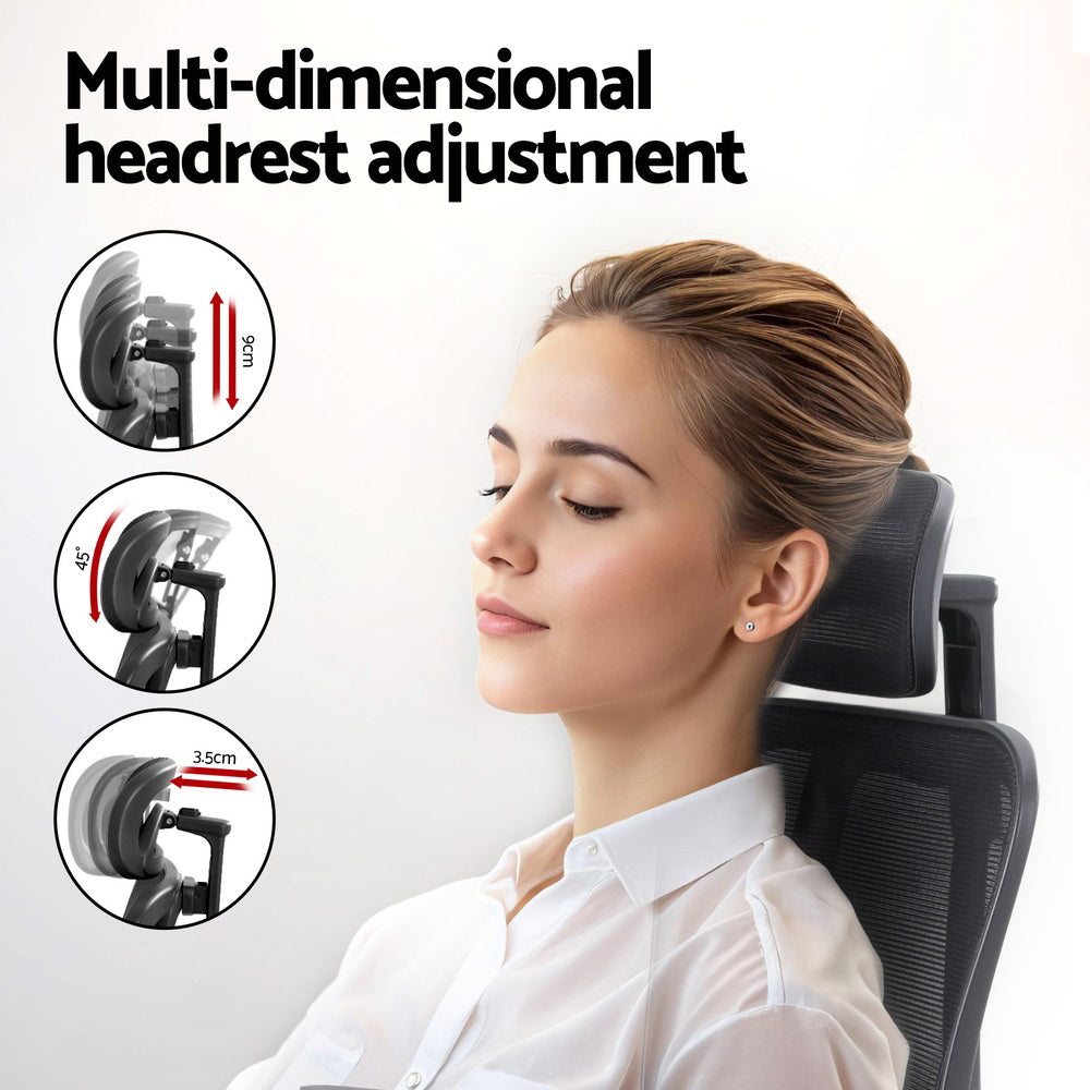 Artiss Ergonomic Mesh Office Chair - Black