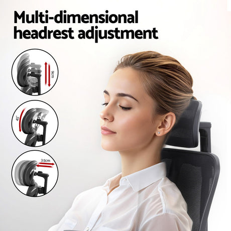 Artiss Ergonomic Mesh Office Chair - Black