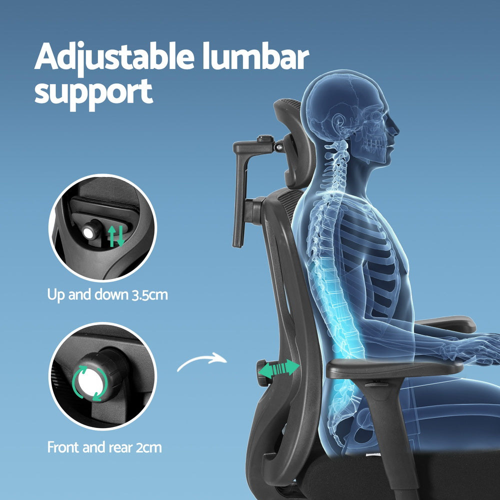 Artiss Ergonomic Mesh Office Chair - Black